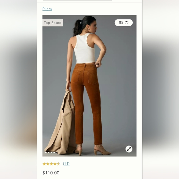 Pilcro and the letterpress corduroy skinny jeans / pants - Picture 8 of 16